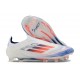 Adidas F50 Elite Sans Lacets FG Advancement - Blanc Bleu Rouge 