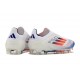 Adidas F50 Elite Sans Lacets FG Advancement - Blanc Bleu Rouge 