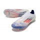 Adidas F50 Elite Sans Lacets FG Advancement - Blanc Bleu Rouge 