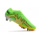 Nike Mercurial Vapor 13 Elite FG Mbappe Gris Vert Or