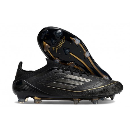 Chaussure de foot adidas F50 Ghosted Adizero FG Noir Jaune