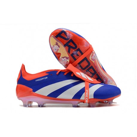 adidas Predator Foldover Tongue Elite FG Bleu Blanc Rouge