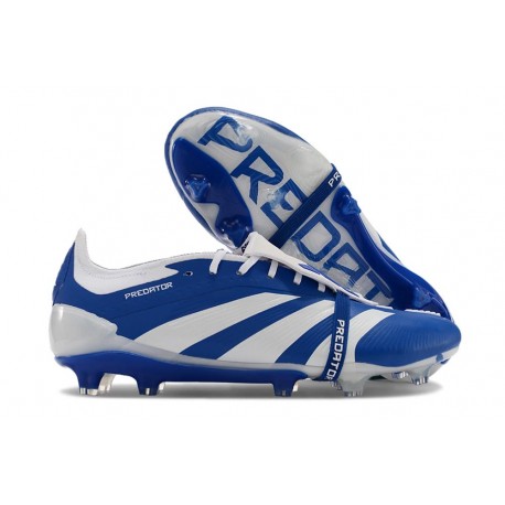 adidas Predator Foldover Tongue Elite FG Bleu Blanc