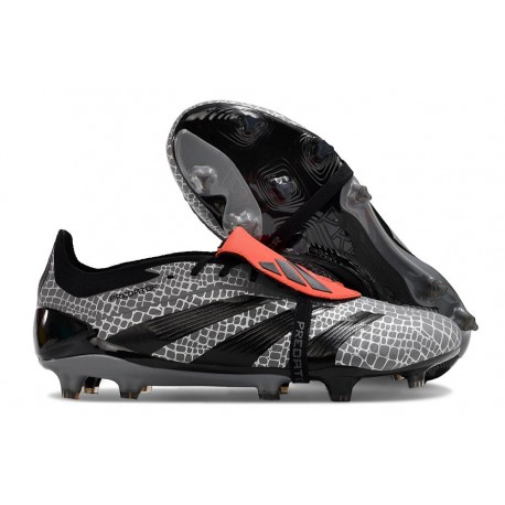 adidas Predator Foldover Tongue Elite FG Noir Gris Rouge