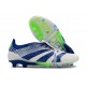 adidas Predator Foldover Tongue Elite FG Blanc Bleu Vert