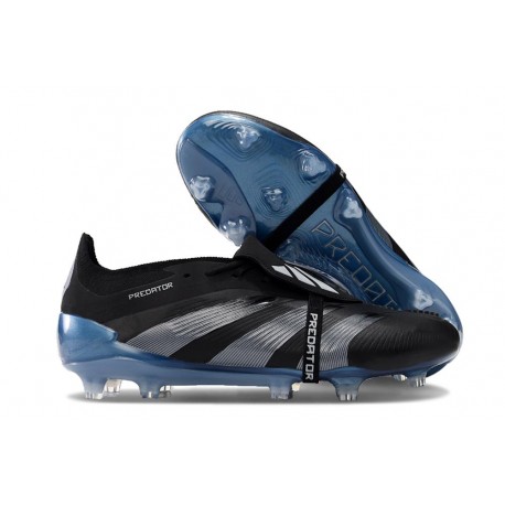 adidas Predator Foldover Tongue Elite FG Noir Bleu