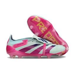 adidas Predator Foldover Tongue Elite FG Bleu Très Pâle Rose Lucide Jaune Semi Solaire