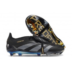 adidas Predator Foldover Tongue Elite FG Noir Carbone Or Métallique