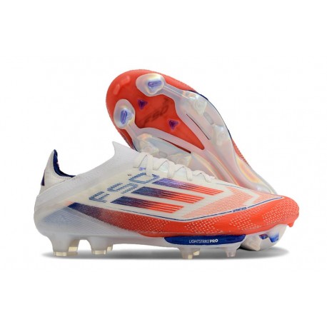 Adidas F50+ Elite FG Nouvelles Advancement - Blanc Rouge Bleu