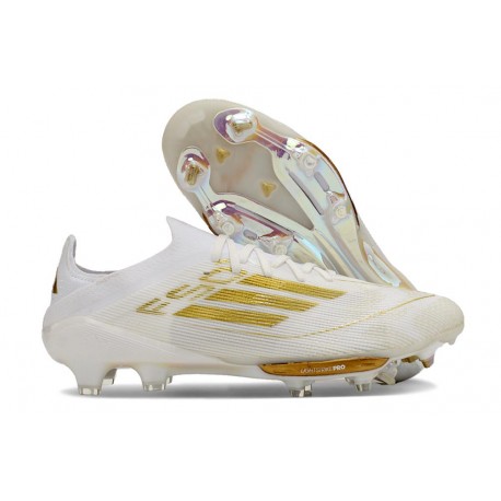 Adidas F50+ Elite FG Nouvelles Day Spark - Blanc Doré