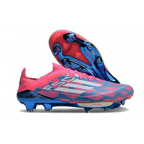 Adidas F50+ Elite FG Nouvelles Bleu Solaire Blanc Ftwr Rose