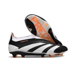Crampons adidas Predator Elite LL FG Noir Blanc Orange