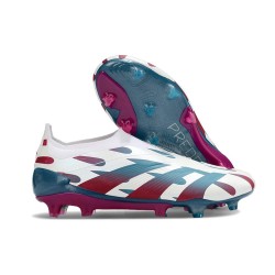 Crampons adidas Predator Elite LL FG Blanc Bleu Rouge