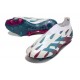 Crampons adidas Predator Elite LL FG Blanc Bleu Rouge