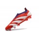 Crampons adidas Predator Elite LL FG Rouge Blanc