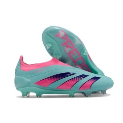 Crampons adidas Predator Elite LL FG Bleu Rose