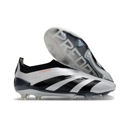 Crampons adidas Predator Elite LL FG Argent Noir