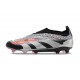 Crampons adidas Predator Elite LL FG Argent Noir Rouge