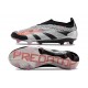 Crampons adidas Predator Elite LL FG Argent Noir Rouge