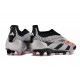 Crampons adidas Predator Elite LL FG Argent Noir Rouge