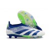 Crampons adidas Predator Elite LL FG Bleu Blanc Vert