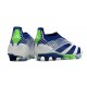 Crampons adidas Predator Elite LL FG Bleu Blanc Vert