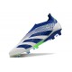 Crampons adidas Predator Elite LL FG Bleu Blanc Vert