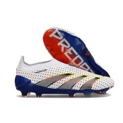 Crampons adidas Predator Elite LL FG Blanc Gris