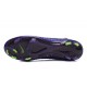 2015 Nouvelle Chaussure Nike Mercurial Superfly IV FG Cuir Vert Violet