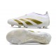Crampons adidas Predator Elite LL FG Blanc Or
