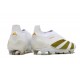Crampons adidas Predator Elite LL FG Blanc Or