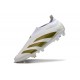 Crampons adidas Predator Elite LL FG Blanc Or
