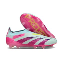 adidas Predator Elite LL FG Bleu Très Pâle Rose Lucide Jaune Semi Solaire