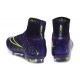 2015 Nouvelle Chaussure Nike Mercurial Superfly IV FG Cuir Vert Violet