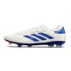 adidas Copa Pure II + FG Cuir Blanc Ftwr Bleu Lucide Rouge Solaire