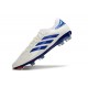 adidas Copa Pure II + FG Cuir Blanc Ftwr Bleu Lucide Rouge Solaire