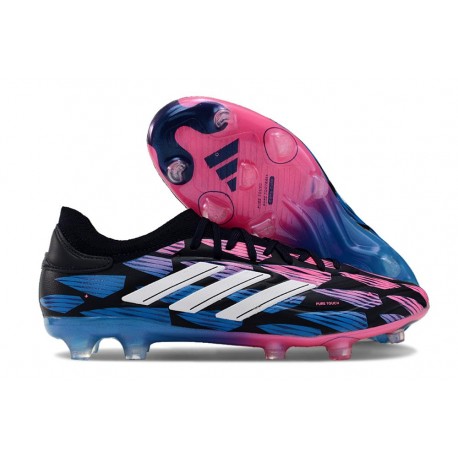 adidas Copa Pure II + FG Nouvel Cuir Encre Légende Blanc Ftwr Rose Solaire