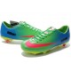 2015 Crampons Hommes Nike Mercurial Vapor 9 FG Vert Bleu Rouge