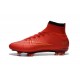 Nouveau Chaussure de Football Nike Mercurial Superfly CR FG Rouge Noir Or
