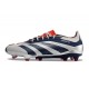 adidas Predator Elite FG Neuf Argent Noir Rouge