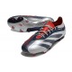 adidas Predator Elite FG Neuf Argent Noir Rouge