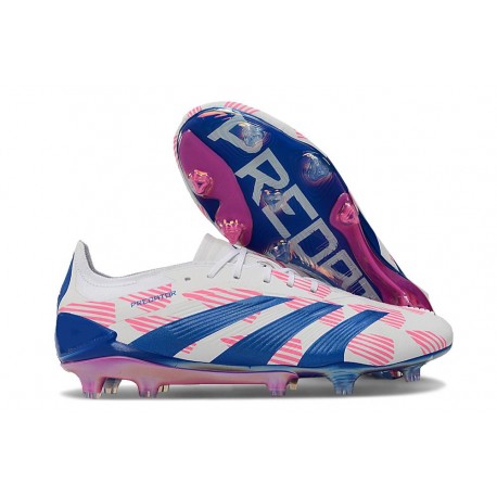 adidas Predator Elite FG Neuf Blanc Bleu Rose