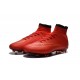 Nouveau Chaussure de Football Nike Mercurial Superfly CR FG Rouge Noir Or