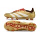 adidas Predator Elite FG Neuf Or Blanc Rouge