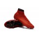 Nouveau Chaussure de Football Nike Mercurial Superfly CR FG Rouge Noir Or
