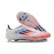 Chaussure Adidas F50 Elite FG Advancement - Blanc Rouge Bleu