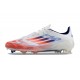 Chaussure Adidas F50 Elite FG Advancement - Blanc Rouge Bleu