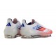 Chaussure Adidas F50 Elite FG Advancement - Blanc Rouge Bleu