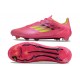 Chaussure Adidas F50 Elite FG Rose Jaune