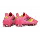 Chaussure Adidas F50 Elite FG Rose Jaune